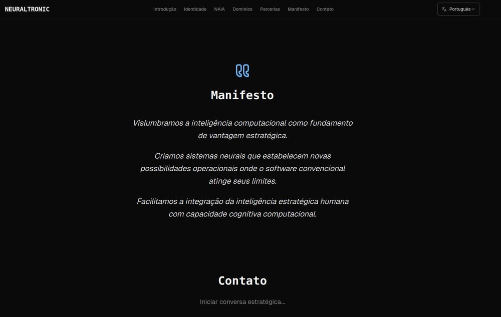 Imagem 6 do projeto Criação e Desenvolvimento Completo do Website Neuraltronic AI