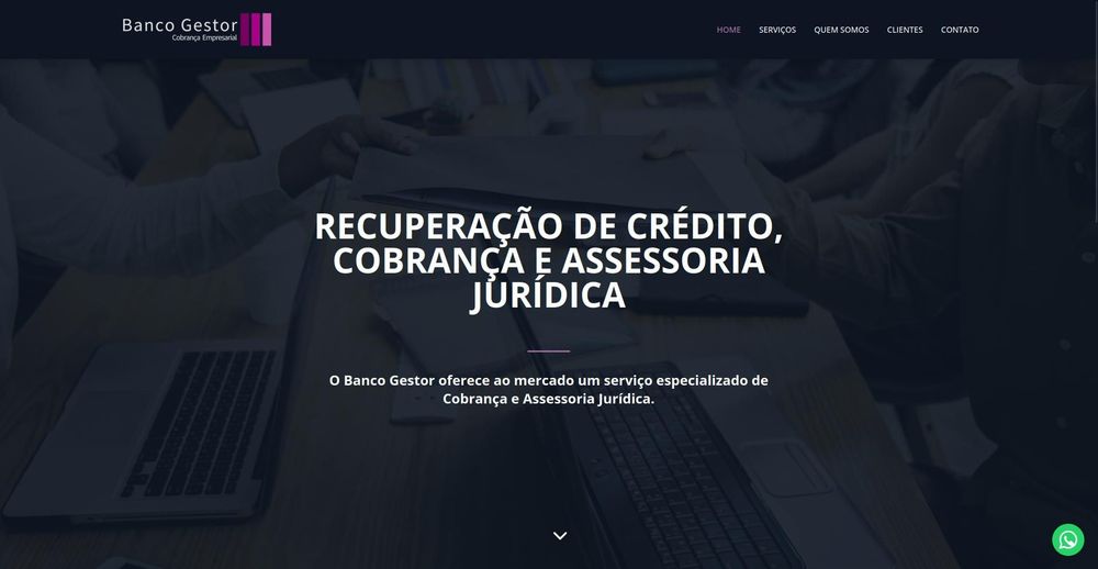 Imagem 1 do projeto Refatoração e Desenvolvimento de Website Institucional