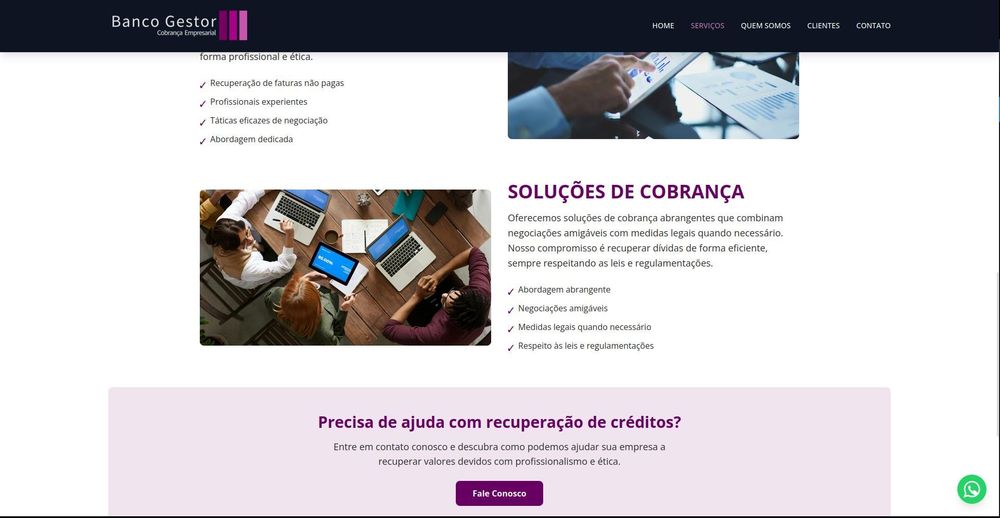 Imagem 3 do projeto Refatoração e Desenvolvimento de Website Institucional